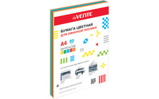 Бумага офисная А4 100л   5цв "deVENTE" 80гр цветная интенсив 2072411