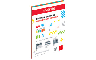 Бумага офисная А4  50л   5цв "deVENTE" 80гр интенсив 2072414