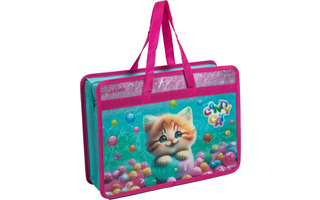 Папка для тетрадей А4 "DeVente.Candy Cat" пластик,молния с ручками 10см 8056431