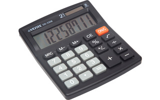 Калькулятор deVENTE 8 разряд 105*127*21мм DD-3308 черный 4031327