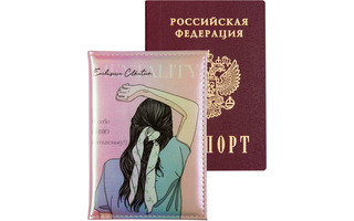 Обложка для паспорта иск.кожа "deVente.Mentality" розовая 1030474