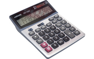 Калькулятор deVENTE 12 разряд 140*178*46мм DD-1200 черный 4031337