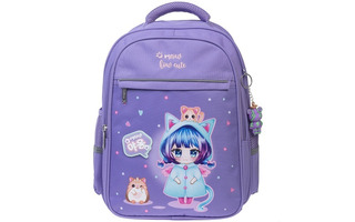 Рюкзак "Light.Девочка-кошка" 38*29*14см 2отд 3кармана NRk_15123 Hatber