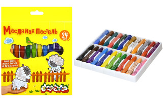 Пастель масляная 24цв Каляка-Маляка утолщеная КВПШ24