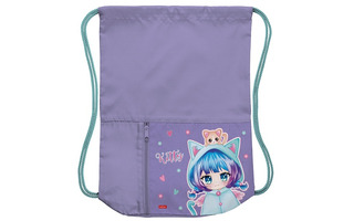 Мешок для обуви "Девочка-кошка" 34*41см 2отд с карманом NMn_30063 084203 Hatber