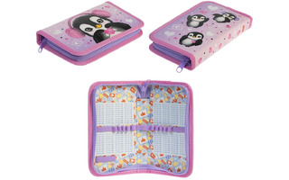 Пенал 1 отд "Пингвиненок" 190*115мм 3D лак NPn_43014 Hatber