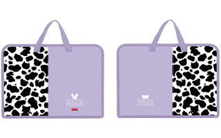 Папка для тетрадей А4 "Mimimilk Animals" 1отд на молнии с ручками AMn_07063 084280 Hatber