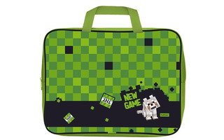 Папка для тетрадей А4 "Пиксель" текстиль 4см молния с ручками NSn_31102 085379 Hatber