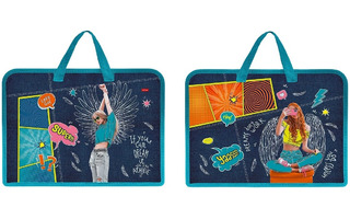 Папка для тетрадей А4 "На крыльях мечты" 1отд на молнии с ручками AMc_AMn_08081 084298 Hatber