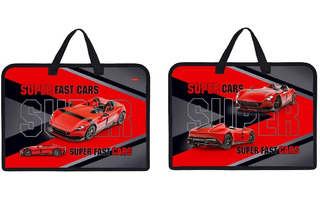 Папка для тетрадей А4 "Red Car" 1отд на молнии с ручками AMn_07075 084292 Hatber