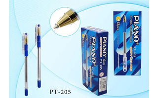 Ручка шариковая "Piano" (аналог MC-GOLD) синяя на масляной основе 0,5мм РТ-205-12 (976)