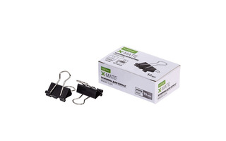 Зажим канц  19мм "Hatber.X-Mate" черные  ВС_083718