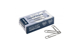 Скрепки 50мм  50шт "Глобус" оцинкованные С50-50Ц