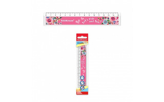 Линейка  15 см пласт ErichKrause Flower Scooter 55484