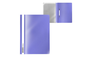 Скоросшиватель пласт А4 "ErichKrause.Diagonal Pastel"  180мкм фиолетовый 53660