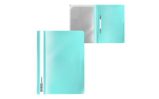 Скоросшиватель пласт А4 "ErichKrause.Diagonal Pastel Mint"  180мкм мятный 53511