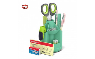 Органайзер "Erich Krause.Mini Desk.Powder" 10 предметов оливковый 55634