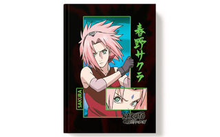 Записная книжка А6+ 128л "Аниме.Naruto" тв.переплет софт-тач лак NT21 АкХолд