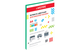 Бумага офисная А4  50л "deVENTE" 80гр зеленая интенсив 2072417