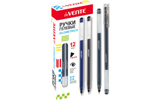 Ручка гелевая "deVente.Kilometrico" черная 0,5мм 5051019