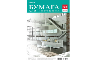 Папка для черчения А3 10л "deVente" 160г/м² без рамки в пакете 2111200