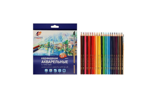 Карандаши 24 цв "Луч.Классика" акварельные с кисточкой 32С 2092-08