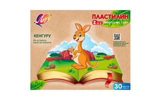 Пластилин 30 цв "Zoo" 450гр 31С 2064-08 Луч