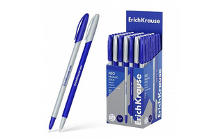 Ручка шариковая "Erich Krause.Neo Stick Metallic.Super Glide Technology" синяя 0,7мм 61009