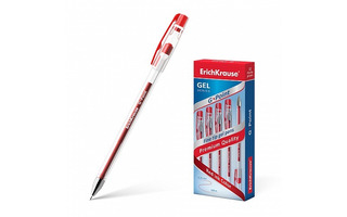 Ручка гелевая "ErichKrause.G-Point Stick Classic" красная 0,38мм 17629