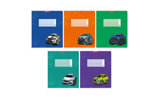 Тетрадь 12л "Машинки" клетка 14333/5 АкХолд