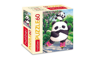 Пазлы Хатбер   60эл "Плюшевые панды" 60ПЗ5_32084