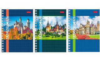 Записная книжка А6  140л "Великолепные замки" на гребне 140ЗК6В1гр 083542 Хатбер