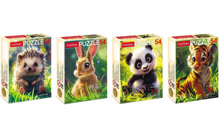 Пазлы Хатбер   54эл "Лесные малыши" ассорти 54ПЗ5 087703