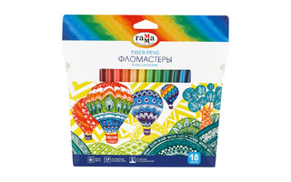 Фломастеры 18цв "Классические" Гамма 130822_18 356544