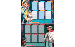 Расписание уроков А4 "Нейростиль" 367877