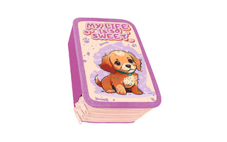 Пенал 3 отд ПО-110 "Щенок Чарли" ламинированный картон,большой 190*105