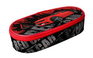 Пенал объемный  К-62 "RED CAR" с планкой 210*85*50мм