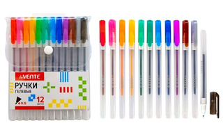 Набор 12 гелевых ручек "deVente.Hit.Metallic" металлик 0,5мм deVente 5051375