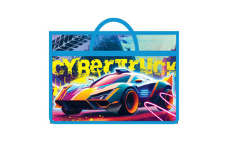 Папка для творчества А3 ПМ-А3-26 "Кибертрак" 1отд молния с ручками
