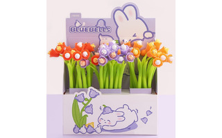 Ручка шариковая "deVente.Колокольчик с сюрпризом" на масяной основе гибкий корпус синяя0,7мм 5073448