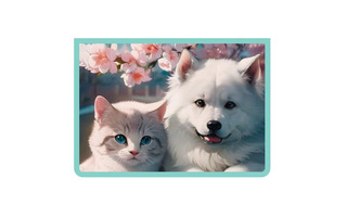 Папка для тетрадей А4 ПМ-А4-29 "Котенок и щенок" 1отд молния