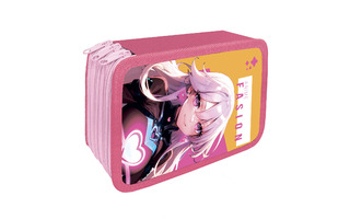 Пенал 3 отд ПО-110 "Аниме.SUPER GIRL" ламинированный картон,большой 190*105