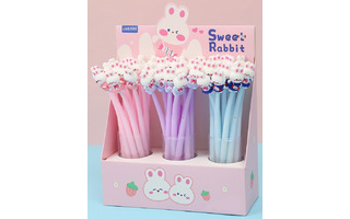 Ручка шариковая "deVente.Sweet Rabbit" на масяной основе гибкий корпус синяя 0,7мм 5073452