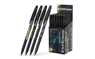 Ручка шариковая "Erich Krause.R-301 Stick&Grip Sport DNA" синяя 0,7мм 61006