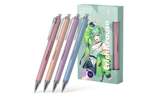 Ручка шариковая "Erich Krause.Essential Matic Manga" синяя автомат 0,7мм 61097