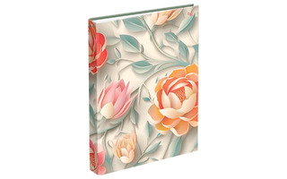 Тетрадь А4 160 л на кольцах "Бумажные цветы" ТТ4к160_лм 62750 BG