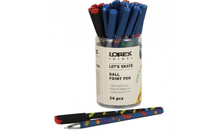 Ручка шариковая "Lorex Kids.Lets skate" синяя 0,5мм LXKOPSS-LS/766