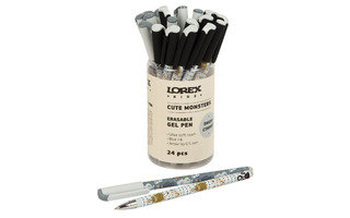 Ручка Пиши-стирай гелевая "LOREX Kids.Cute Monsters" 0,5мм синяя LXKEPSS-CM (803)