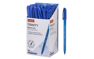 Ручка шариковая "Hatber.TRINITY" масл.основа трехгран. синяя 0,5мм ВР_081907