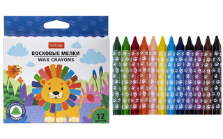 Восковые мелки 12цв "Leo.JUMBO" трехгран. d=11мм CR_086145